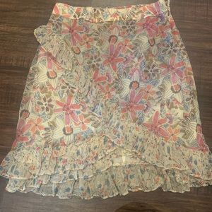 NWT Free people tulip ruffled hem mini skirt